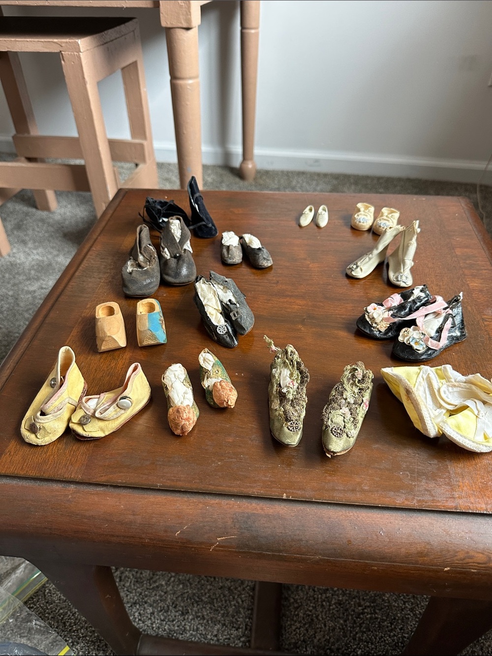 Vintage doll shoes